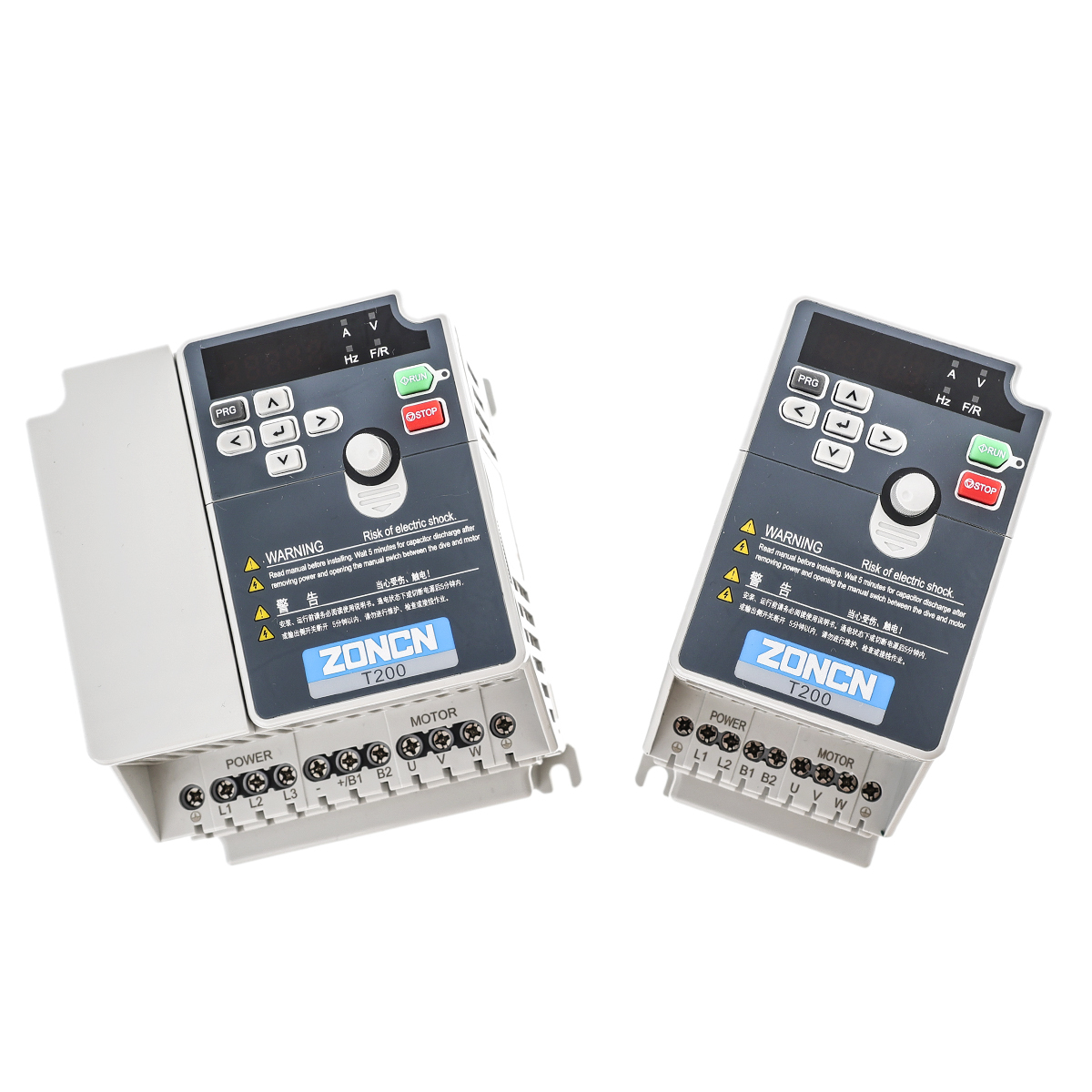 ZONCN T200 VFD Inverter 0.4kw-160kw with Built-in EMC Filter and RS485/EtherCAT/Profibus/Profinet/Canopen Communication